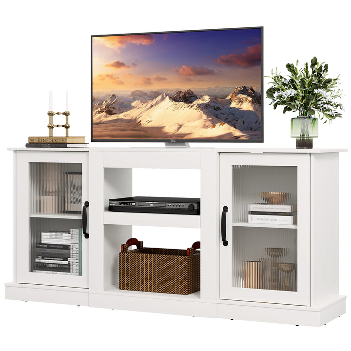 Retro TV Stand for 65 inch TV, TV Console Cabinet | WLIVE
