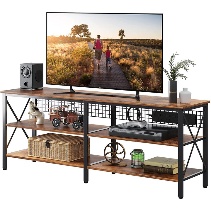 3-Tier Industrial TV Stand | WLIVE