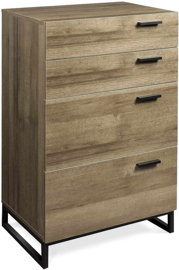 Gray Oak 4 Drawer Dresser | WLIVE