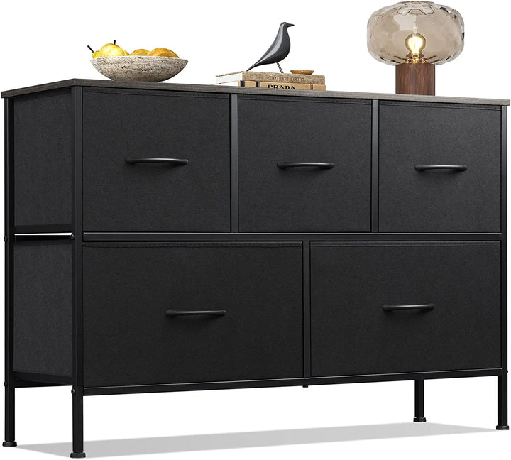 Fabric Dresser for Bedroom with 5 Drawers | WLIVE