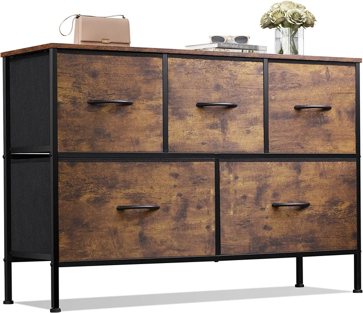 Fabric Dresser for Bedroom with 5 Drawers | WLIVE