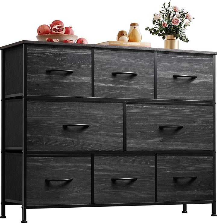 Wide Fabric Dresser with 8 Large Deep Drawers | WLIVE