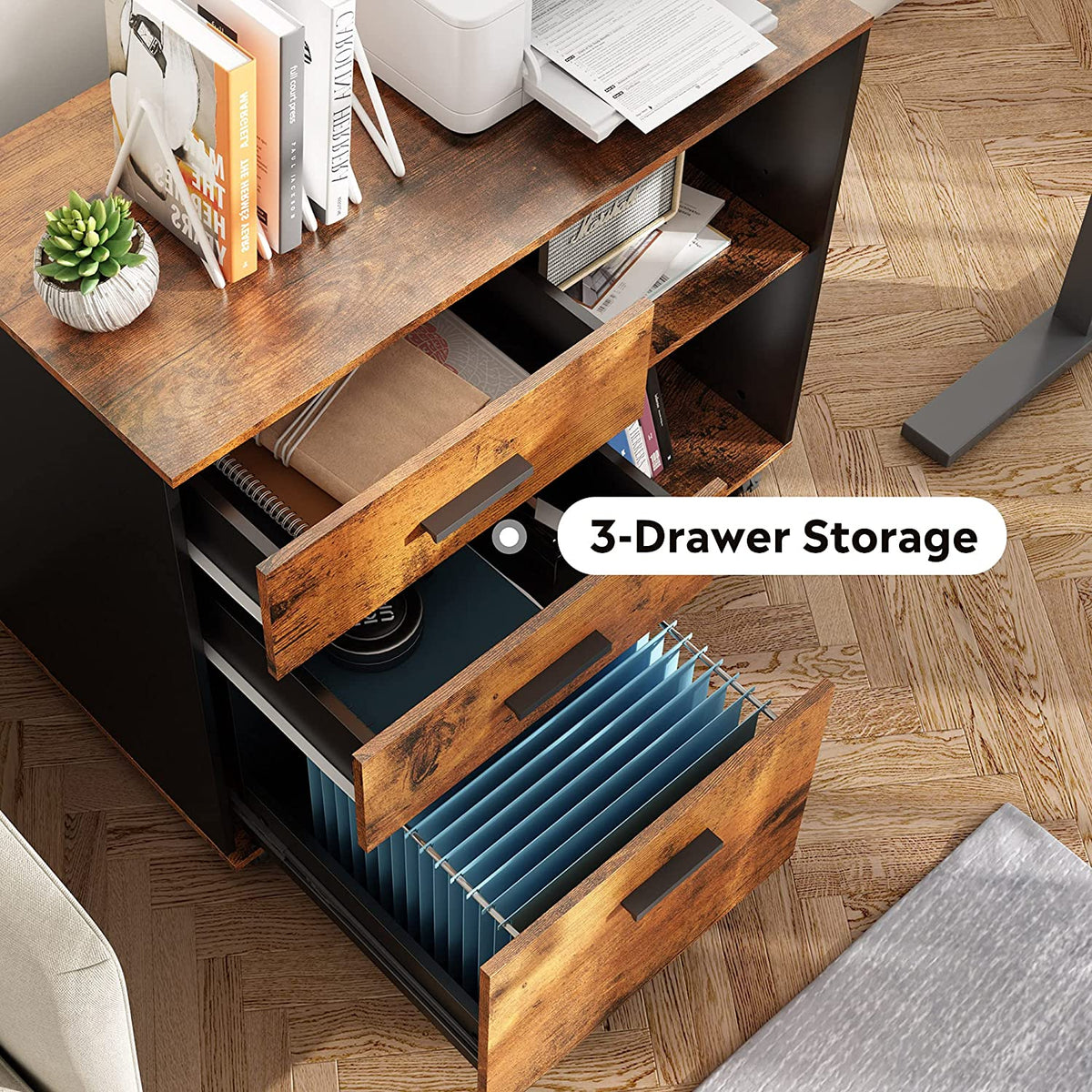 3 Drawer Lateral File Office Furniture DEVAISE Devaise